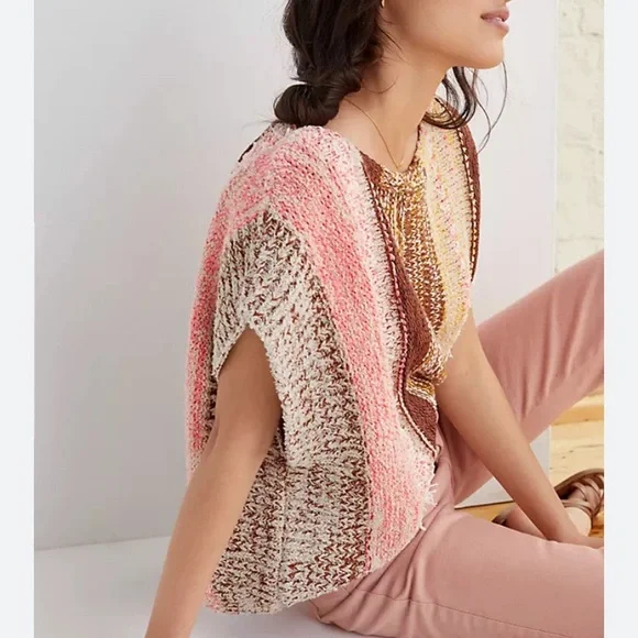 Anthropologie Pilcro Striped Poncho XS NWT - Picture 1 of 8